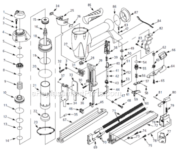 Part Location Diagram of SV494800AV Campbell Hausfeld Upper Valve